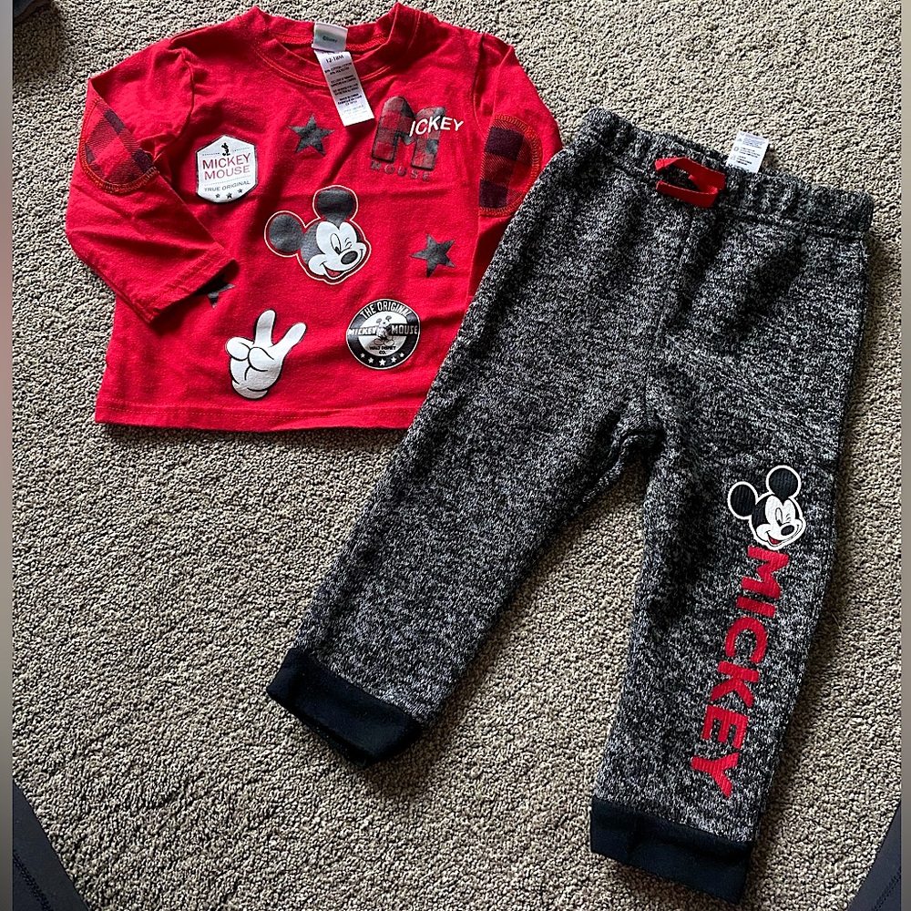 Mickey Mouse Set 12-18M EUC